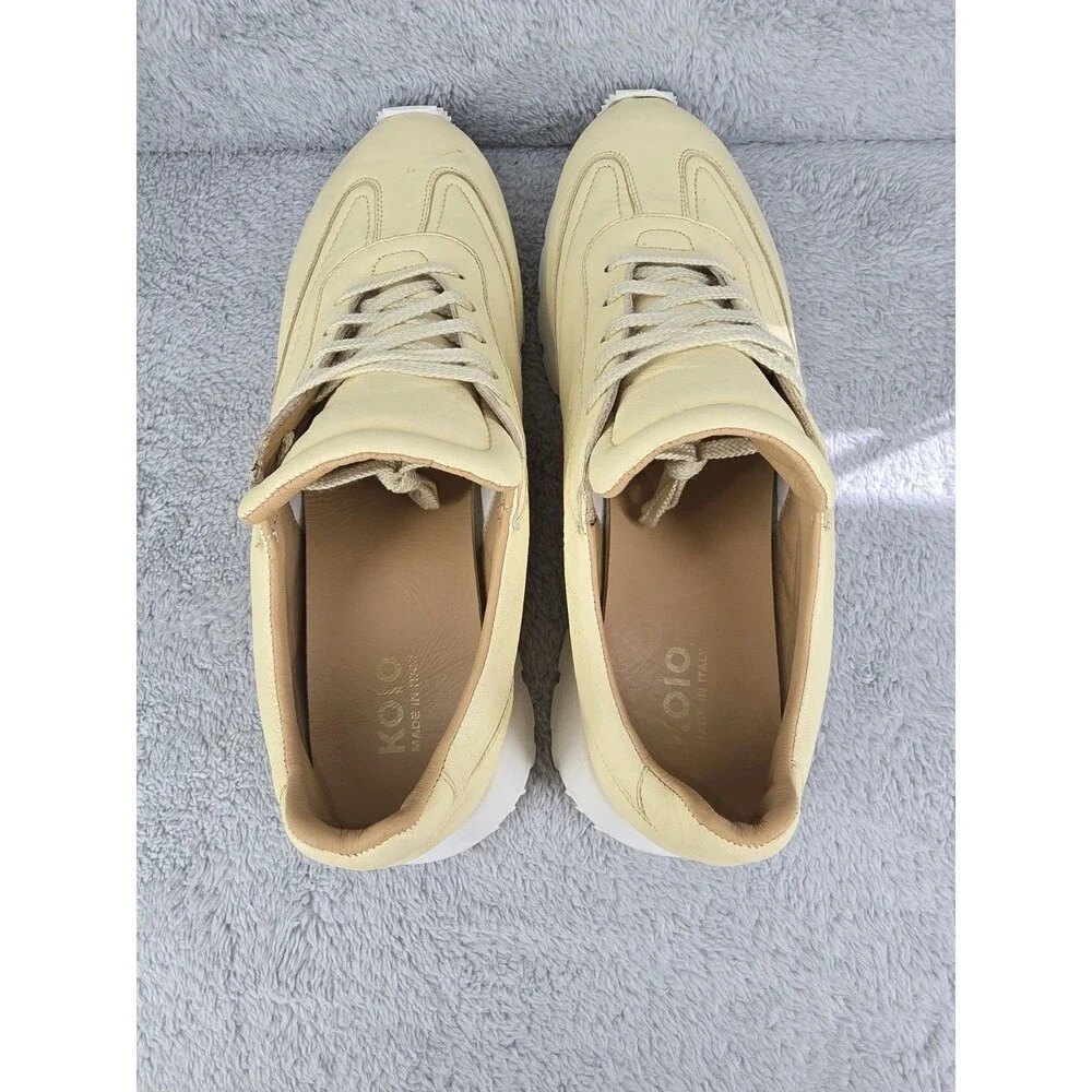 Koio Retro Runner Men's Size 44 EU Camel Suede Leather Lace Up Sneaker